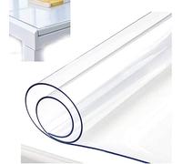 Nappe Transparente PVC Rectangle Couvercle De Table,ImperméAble RéSistant à La Chaleur RéSistant Aux Rayures Facile Nettoyer,Convient pour La Table Basse De Cuisine(Grosor:2mm,Talla:45x105cm)