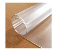 Nappe Transparente sur Mesure Imperméable et Résistante à L’Huile Nappe PVC Transparente Convient aux Surfaces de Table aux Meubles et aux Sols,16×36in