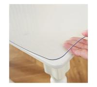 Nappe Transparente sur Mesure Imperméable et Résistante à L’Huile Verre Souple Table Convient aux Surfaces de Table aux Meubles et aux Sols,36×36in