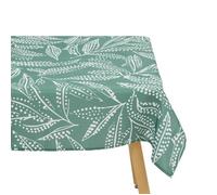 Nappe Tropical 240x140cm vert olive imprimé feuilles - Atmosphera Créateur d'intérieur