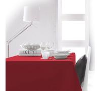 Nappe unie ROUGE 2m40 x 1m48 anti tache sans repassage
