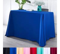 Nappe unique en plastique orange, infroissable, résistante aux taches, lavable, parfaite pour les fêtes, 180 x 220 cm, protection durable pour votre table