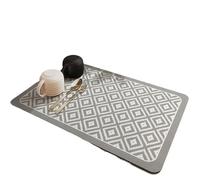 Napperon absorbant à motif écossais, 2 pièces, for comptoir de cuisine, séchage rapide, tapis Table, plats café, tampon antidérapant l'eau Pour la cuisine