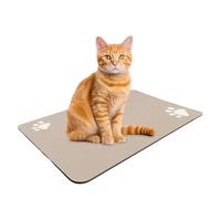 Napperon de nourriture pour animaux de compagnie - Set de table pour gamelle de nourriture et d'eau | Fournitures pour animaux de compagnie à séchage rapide | Sets de table plus épais pour gamelle