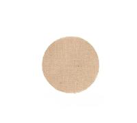 Napperon de Table Rond en Toile de Jute et Lin, 10 pièces, Tapis de Table for Table à dîner, Tasses à thé, Assiettes, Tapis for la Maison, décor de fête d'anniversaire, de Mariage(Size:15cm)