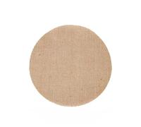 Napperon de Table Rond en Toile de Jute et Lin - 10 Pièces, Tapis pour Table à Dîner, Tasses à Thé, Assiettes - Décor de Fête d'Anniversaire, de Mariage (30cm)