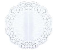 Napperon dentelle - PAP STAR - Ø 36 cm - Blanc - Rond - Pour gâteaux