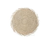 Napperon en jonc de mer beige, rond, uni - Bloomingville, Rieucazé - Ø38x1 cm
