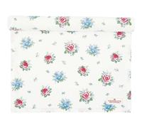 Napperon Greengate ALIVIA Blanc Avec Fleurs En Coton 45x140 Cm Housse De Table
