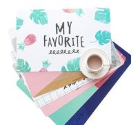 Napperon rectangulaire imperméable à l'huile, antidérapant, lavable, tapis de café, tapis de souris, isolation thermique, 42x28cm