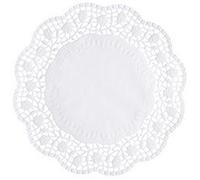 Napperon, rond, diamètre: 320 mm, blanc