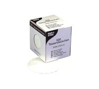 - Napperon - Taille 8.5 cm - rond - jetable - blanc (pack de 500)