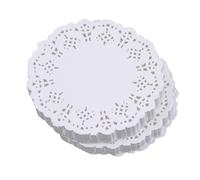 Napperons De Table En Dentelle Blanche, 200 Pièces, Napperons Décoratifs Ronds En Papier, Fournitures De Fête D'anniversaire Et De Mariage