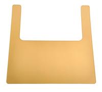 Napperons plats en silicone pour enfants,résistant à l'huile et aux taches,isolés,ménage Airways,tapis de table pour tout-petits,assiette à dîner-Jaune-38x38cm