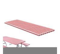 Nappes de pique-nique pour extérieur, couvre-table élastique avec couvre-banc | Nappe de protection à carreaux rouges et blancs pour déjeuners en plein air, barbecue, camping, jardin