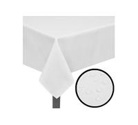 vidaXL Nappes de table 5 pièces 130 x 130 cm Blanc