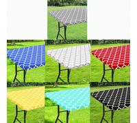 Nappes géométriques multicolores, tailles 4/6FT, convenant aux quatre saisons, peuvent être utilisées comme décorations pour les cuisines, les restaurants et les cours, elles sont très adaptées aux ré