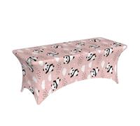 Nappes pour tables rectangulaires de 1,8 m - Panda volant dans le ciel (A) nappes élastiques rectangulaires en élasthanne extensible pour fête, mariage, banquet et événements