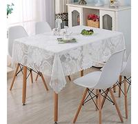 Nappes Rectangulaires / Oblongues Nappe en dentelle blanche Style britannique Simple Blanc Jacquard Literary Dentelle Nappe Piano la télé Cabinet Restaurant Table basse Tapis Tapis Tapis Tapete Nappe
