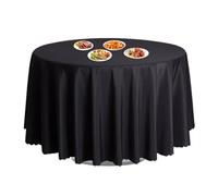 Nappes rondes en tissu pour tables rondes | 160 cm Polyester Nappe ronde Accessoires de cuisine Résistant aux taches Décoration de table pour réception de mariage