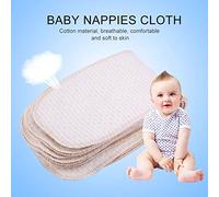 Nappies bébé Coton Respirant 10 Pack - Inserts de Couches en Tissu Lavables Réutilisables pour les Nouveau-nés - Doux, Absorbant et Doux sur la Peau de bébé