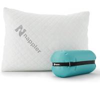 Nappler Petit Oreiller en Mousse à mémoire de Forme déchiquetée pour Voyage et Camping - Oreiller de lit Compressible à fermeté Moyenne, Soutien profilé, Housse Respirante, Lavable en Machine, idéal