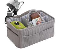 Nappy Caddy - Panier de rangement pour chambre d'enfant | Empileurs et organisateurs de couches | Panier à couches organisateur en velours côtelé, fourre-tout de rangement, porte-couches, sac de rang