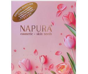 NAPURA Beauty Box avec 7 ampoules Detox Tea Power de 2 ml, 7 ampoules à l'acide hyaluronique duo de 2 ml, 50 ml de crème de jour Hyaluron Duo Day, hydratante intense, hydratante