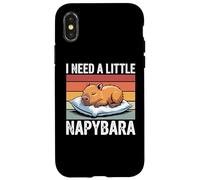 Napybara for Men Women Cute Capybara Sleeping Nap Lover Coque pour iPhone X/XS
