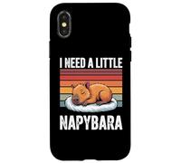 Napybara for Men Women Cute Capybara Sleeping Nap Lover Coque pour iPhone X/XS