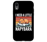 Napybara for Men Women Cute Capybara Sleeping Nap Lover Coque pour iPhone XR