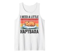 Napybara for Men Women Cute Capybara Sleeping Nap Lover Débardeur