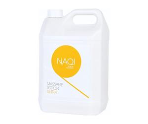NAQI - Lotion Massage Ultra - Massage Profond des Tissus - Longue Durée & Hypoallergénique - Usage Professionnel & Personnel - Sans Parabènes - Testé Dermatologiquement - 5 l