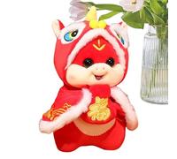 Naqqios 1 serpent en peluche chinois - Serpent en peluche chinois, poupée en peluche de 7,87 pouces | animal en peluche de l'année du serpent, serpent en peluche