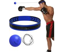 Naqqios Bandeau de punching de balle - Entraîneur réflexe pour débutants, équipement de sport multifonction, sangle élastique réglable, entraîneur de vitesse de réaction pour améliorer la réaction de