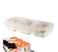 Naqqios Boîte À Manger En Acier Inoxydable - Boîte À Snack En Métal Portable Avec Couvercle, Boîte À Essence Pour Des Aliments Durable | Récipient À Manger Réutilisable Pour Enfants