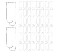 Naqqios Boucles de raccordement pour plantes, boucles de raccordement pour poteaux de greffe de plantes, clips de support de jardin avec connecteur pour cages pour plantes durables de 50 pièces