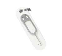 Naqqios Broche d'éjection de Carte : ouvre-Aiguille d'extraction de 2,2 grammes, clé à Fente Universelle, extracteur de Plateau en Acier Inoxydable, Outil Porte-clés Amovible Pratique