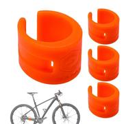 Naqqios Caoutchouc de protection horizontale - protection anti-claque pour chaîne, 4 protections pour chaîne de vélo | cadre en caoutchouc pour vélo à long terme