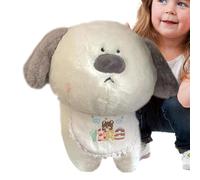 Naqqios Chiot en peluche - Chien en peluche, mignon poupée de chien en peluche avec grand nez de 13,7 pouces | Poupée de chiot, décoration de la maison pour enfants, oreiller pour