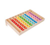 Naqqios Classification par couleur, jeu de boules d'apprentissage de couleurs, jouet éducatif Stem en bois pour enfants, filles, salle de classe, crèche, tutorat, anniversaire
