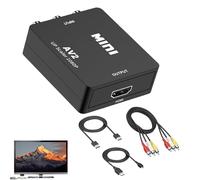 Naqqios Convertisseur Audio analogique - Convertisseur de câble Adaptateur vidéo | Fibre coaxiale numérique | Câble convertisseur vidéo, Traitement du Signal et soigneusement conçu, Audio digita