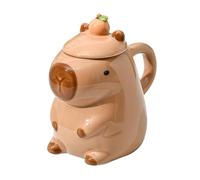 Naqqios Coupe De Thé Drôle - Capybara Nouvelty Cups, Capybara Cup Mignon 3 D | Tasses à thé Tasses à café avec poignée arrondie pour lait de café ou amis de famille de thé amis