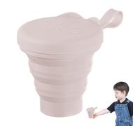 Naqqios Coupe pliante: tasses en silicone pliables avec couvercle hermétique | Butées en silicone pliables avec couvercle hermétique - Coupe de camping en silicone portable pliable pour voyager