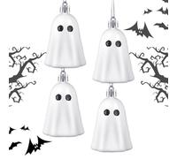 Naqqios Décorations d'Halloween Fantôme - Ornements Fantômes, 4 Figurines Fantôme | Fantôme des Ornements Suspendus d'Halloween
