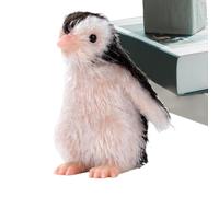 Naqqios Figurines de Pingouins Miniatures : Figurines en Silicone Mignonnes d'animaux créatifs, décoration de Bureau de Pingouin simulé réaliste pour Noël