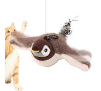 Naqqios Jouet pour Chat en Forme d'oiseau Rechargeable avec grincement Vif, Jouet interactif pour Chats et Oiseaux, Jouets interactifs pour Chats avec Ailes battantes