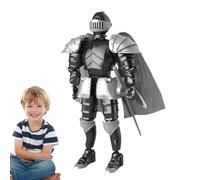 Naqqios Knight Medieval Action Figures - Figures Des Chevaliers Mobiliers, Action 3D Imprimable 3D | Décoration De La Statue Médiévale, Une Figurine Multiarticulée Exquise Pour Les Amis De La Famille