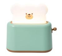 Naqqios Lampe décorative pour grille-pain de bureau - Lampe pour grille-pain mignonne, petite lampe rechargeable avec minuterie | Fonction de minuterie mignonne pour lampe de chevet D