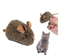 Naqqios Lot de 2 Souris pour Chat interactives et réalistes Qui couinent - Jouet à mâcher pour Chaton - pour la Stimulation mentale - Grattage à la Maison - Parc intérieur - Jardin